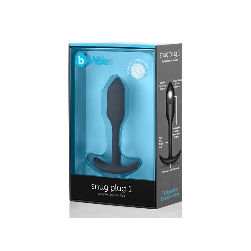 Plug analny - B-Vibe Snug Plug 1 Black